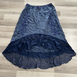 Women's Blue and Navy Skirt FABULOUS Brand Size: FREE SIZE made In INDIA